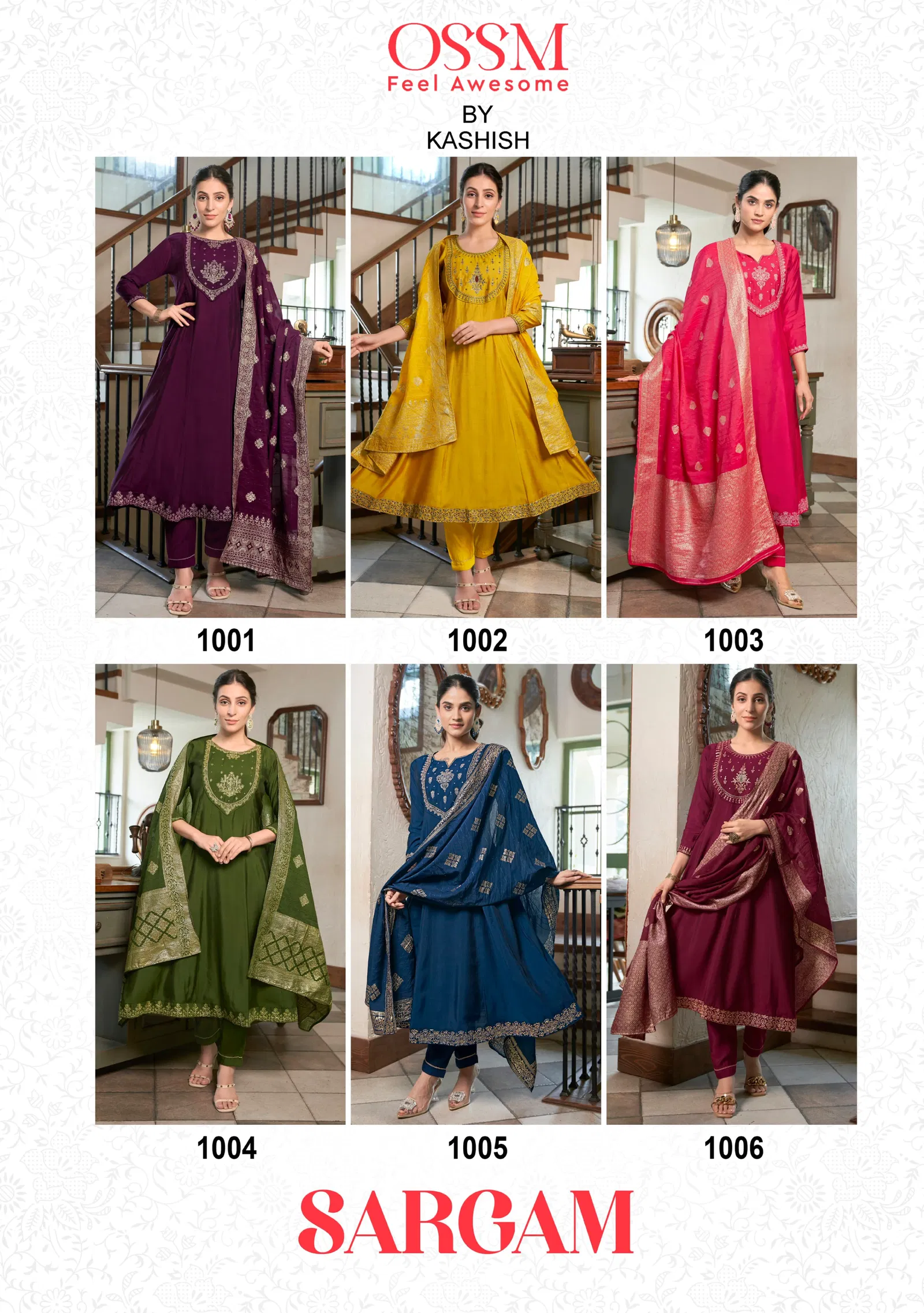 Sargam By Ossm Anarkali Kurti With Bottom Dupatta Orders In India